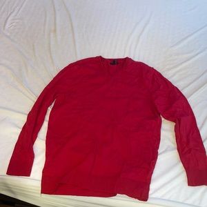 Alfani Red Vneck Sweater Large